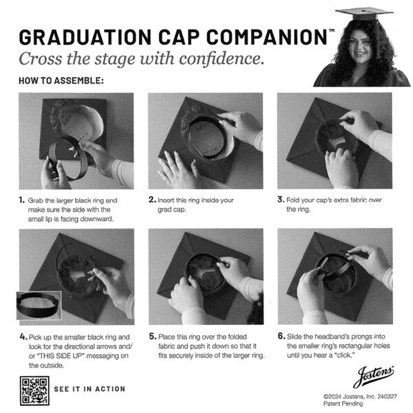 graduation cap companion assembly instructions